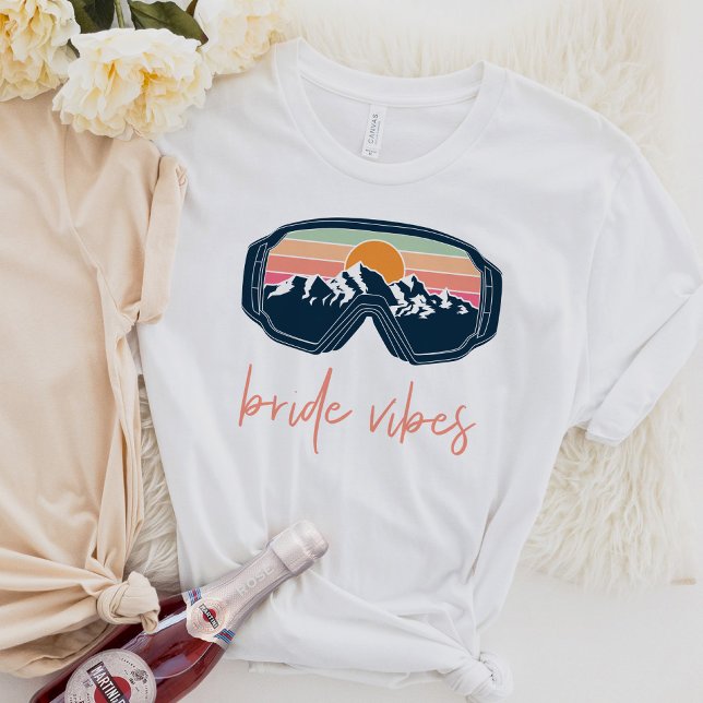 Camiseta ALLIE Ski Snowboard Bride Vibes Bachelorette (Criador carregado)