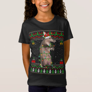 Camiseta Alligador A das luzes de Natal da Xadrez Vermelha 