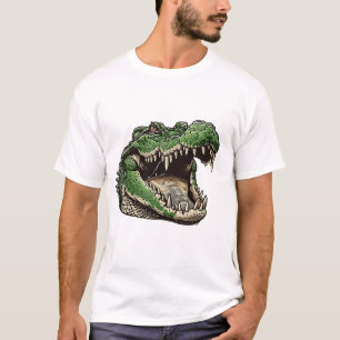 Camiseta Alligador, Crocodilo, Réptil