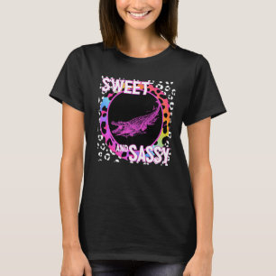 Camiseta Alligador Cute 90s Nostalgia Rainbow Leopard Impre