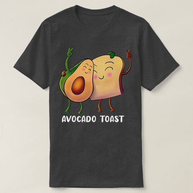 Camiseta Alligador de Fruta de torrada Avocado Pão de pera  (Frente do Design)
