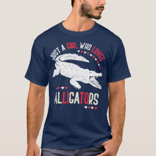 Camiseta Alligador de Menina do Zoo Réptil