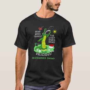 Camiseta Alligador de pântanos do Okefenokee envia mais Sou