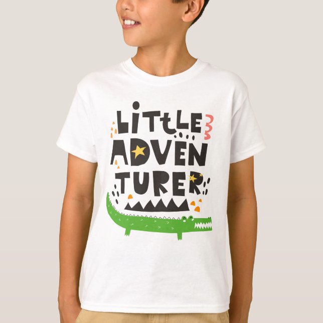 Camiseta Alligador de Pequenos Aventuros (Frente)