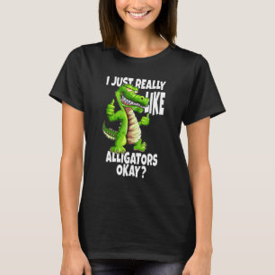 Camiseta Alligadores Crocodilo Eu Gosto Muito De Alligadore
