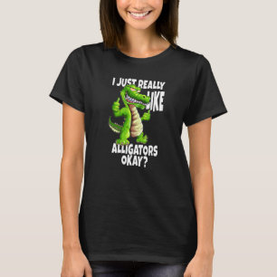 Camiseta Alligadores Crocodilo Eu Gosto Muito De Alligadore