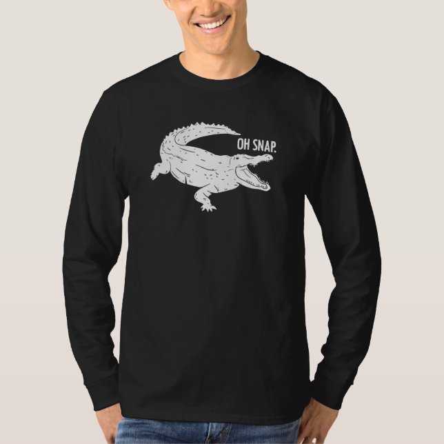 Camiseta Alligadores Répteis Crocodilo Canhão Para Herpetol (Frente)