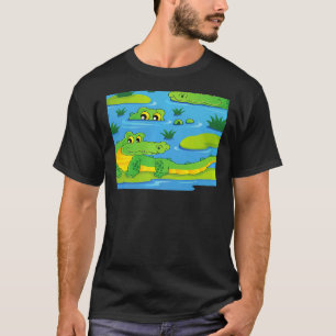 Camiseta Alligadores verdes Legal assustadores crocodilos a