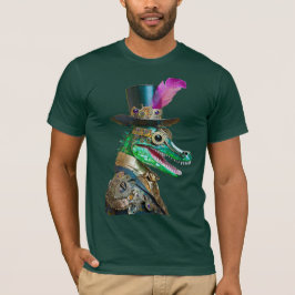 Camiseta Alligator Animal do Partido Steampunk do Mardi Gra