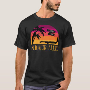 Camiseta Alligator Beco Florida Everglades Retro T-Shirt