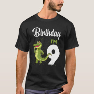 Camiseta Alligator Birthday, 9 Anos Raparigas Coelho Rapari