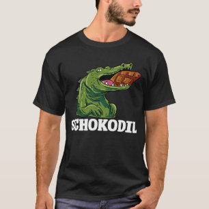Camiseta Alligator Chocolate Crocodilo Lizard Reptile Flori