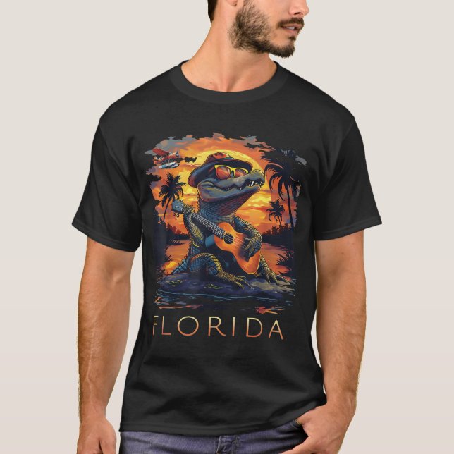 Camiseta Alligator de Férias da Flórida (Frente)