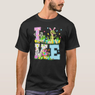 Camiseta Alligator Easter Ovo Hunt Funny Love Alligator Eas