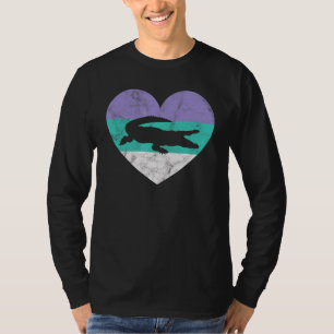 Camiseta Alligator For Women Girls Retro Cute