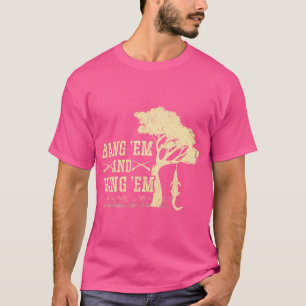 Camiseta Alligator Hunter Bang Em Hang Em Crocodile Gator H