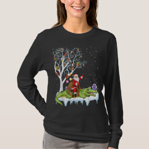 Camiseta Alligator Lover Xmas Gift Papais noeis Anexando Al
