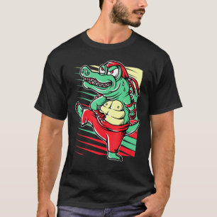 Camiseta Alligator Muay Thai Para Rapazes Mulheres Crianças