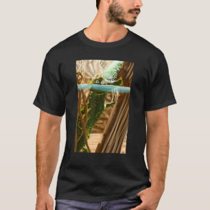 Camiseta Alligator Nadando no pântano Flórida Réptil Wildli