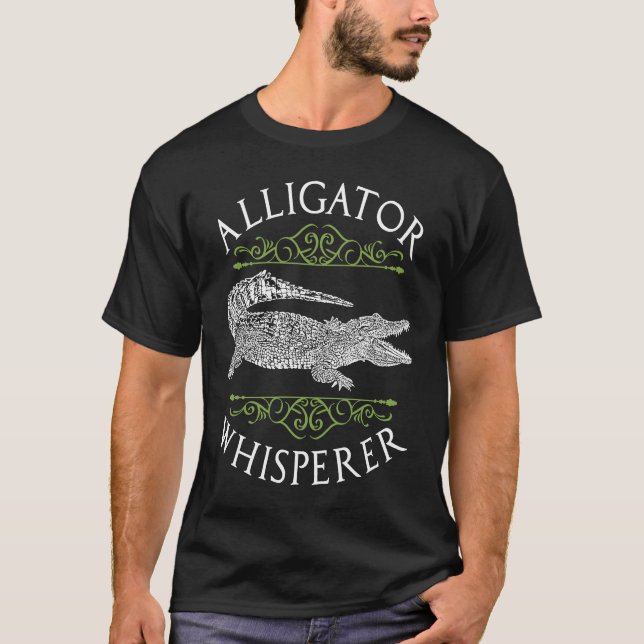 Camiseta Alligator Whisperer Crocodile Reptile Herping Herp (Frente)