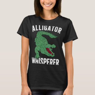 Camiseta Alligator Whisperer Gator Crocodilo Zoo Animal