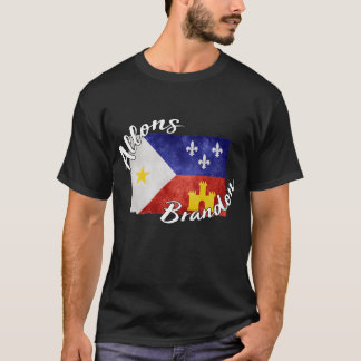 Camiseta Allons Brandon Louisiana Acadiana Flag American