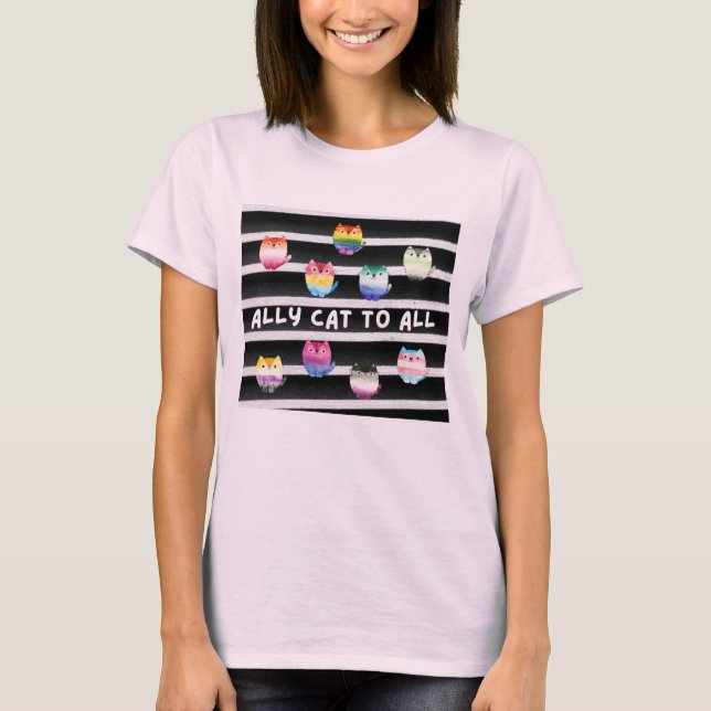 Camiseta Ally Cat Para Todos (Frente)