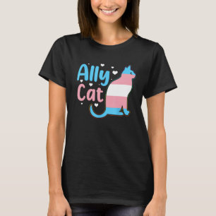 Camiseta Ally Cat Transgender Pride Cat Kitten LGBT Trans