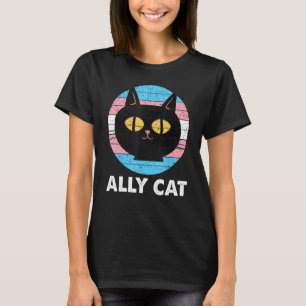 Camiseta Ally Cat Transgender Pride Cat Kitten LGBT Trans