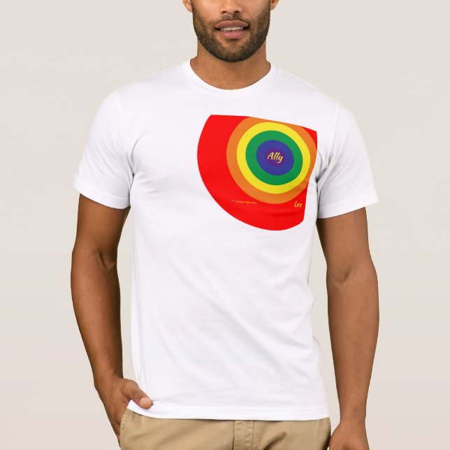 Camiseta Ally for LGBT Circles Men's (Frente)