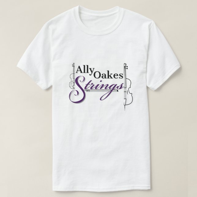Camiseta Ally Oakes Strings Adulto T-Shirt (Frente do Design)