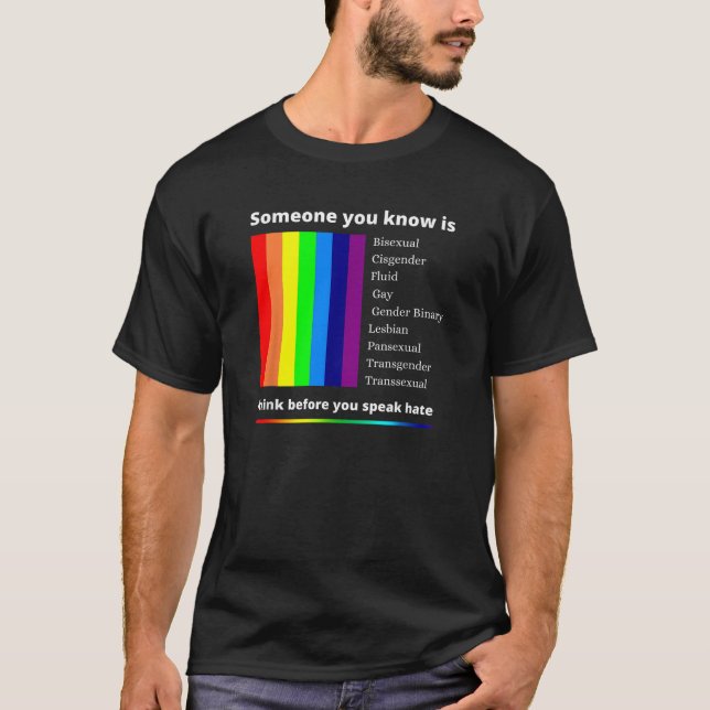 CAMISETA ALLY ORGULHO GAY SHIRT RAINBOW FLAG PRIDE 2023 LGB (Frente)