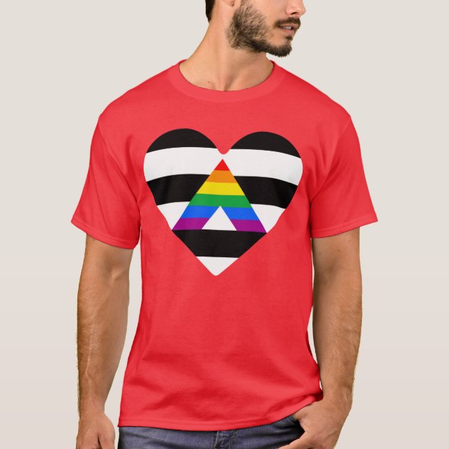 Camiseta Ally Pride Heart (Frente)