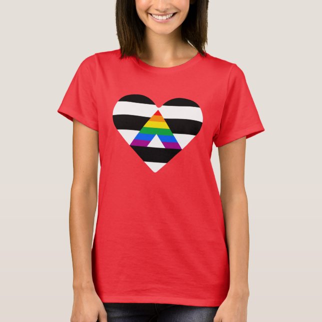 Camiseta Ally Pride Heart (Frente)