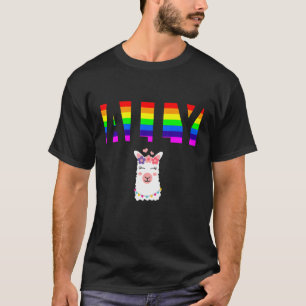 Camiseta Ally Pride LGBTQ Igualdade Rainbow Lésbica Gay Tra