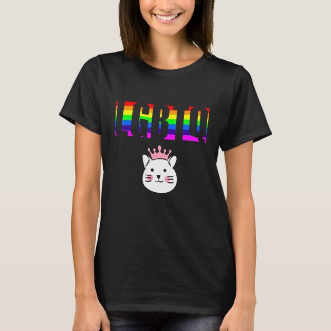Camiseta Ally Pride LGBTQ Igualdade Rainbow Lésbica Gay Tra (Frente)