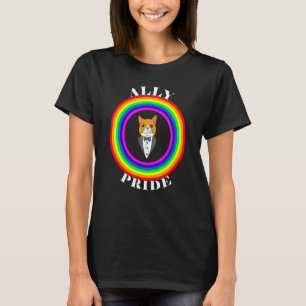 Camiseta Ally Pride LGBTQ Igualdade Rainbow Lésbica Gay Tra