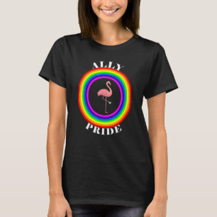 Camiseta Ally Pride LGBTQ Igualdade Rainbow Lésbica Gay Tra