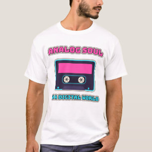 Camiseta Alma Analógica Em Um Mundo Digital Fita Cassete Re