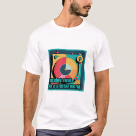 Camiseta Alma Analógica em um Mundo Digital - Retroversível