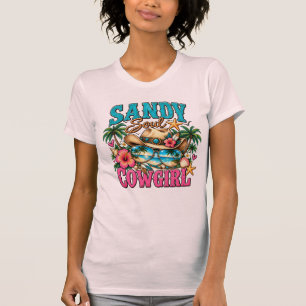 Camiseta Alma Arenosa Cowgirl Costeira Ocidental Praia