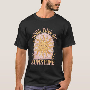 Camiseta Alma Cheia De Sol Lua E Mistério Celestial