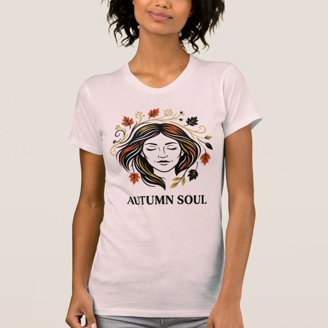 Camiseta Alma de Outono Mulher Botânica (Frente)