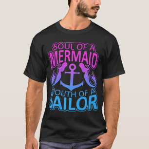 Camiseta Alma De Uma Boca De Sereia De Um Marinheiro