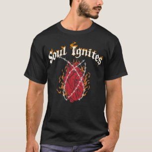 Camiseta Alma do Coração de Fogo Ignites Rock