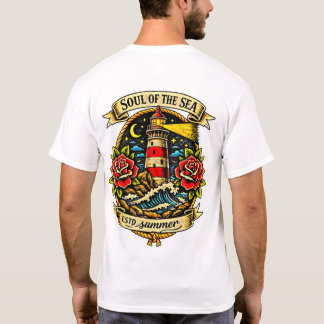 Camiseta Alma do Mar Tatuagem de Marinheiro Old School