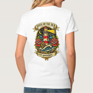 Camiseta Alma do Mar Tatuagem de Marinheiro Old School para