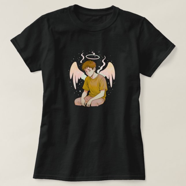 Camiseta Alma Drenada • Aura de Exaustão Espiritual (Frente do Design)