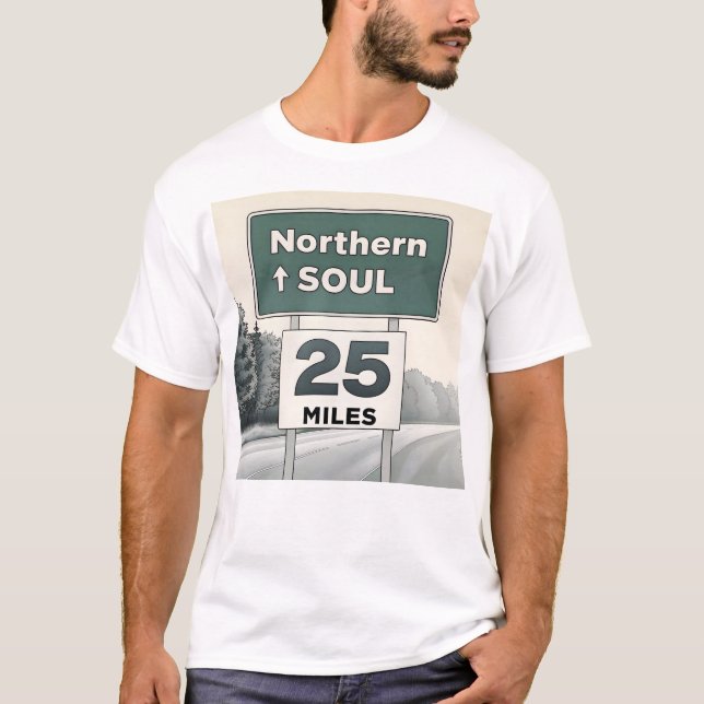 Camiseta Alma norte 25 milhas de T-Shirt (Frente)