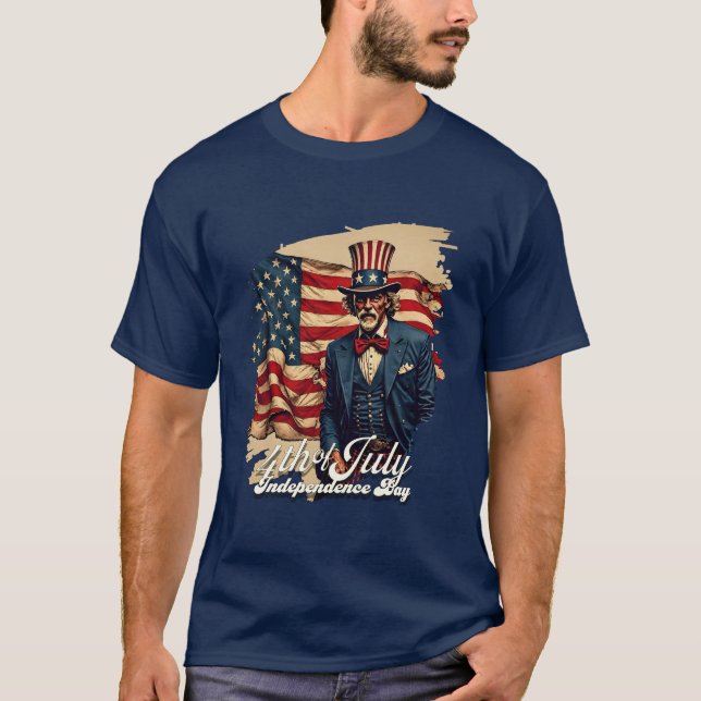 Camiseta Alma Orgulhosa do 4 de Julho (Frente)